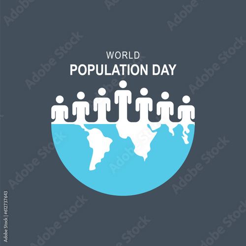World Population Day background.