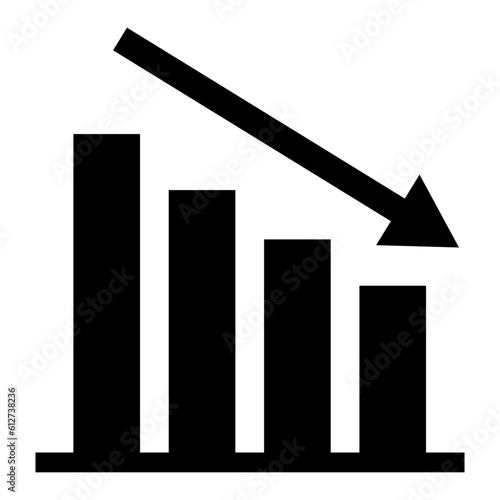 decrease arrow graph