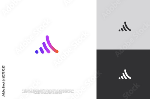 Wireless networking, wifi icon, symbol. logo design template