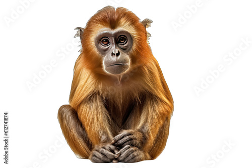 A Monkey isolated on transparent background - Generative AI © Nhan