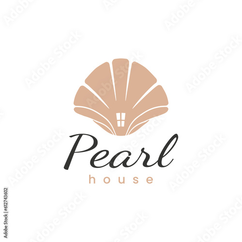 pearl shell house logo inspiration design