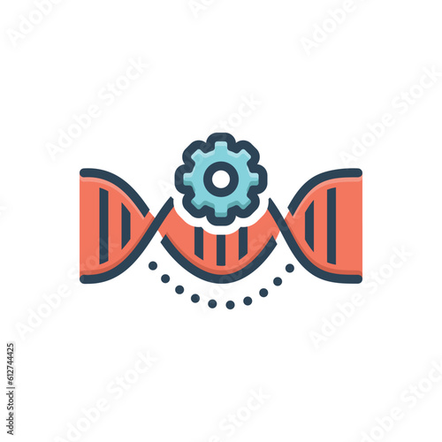 Color illustration icon for modification 