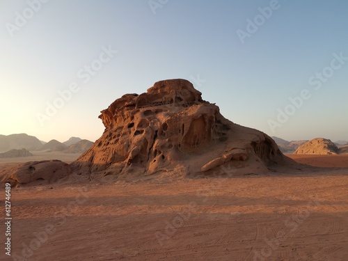Wadi rum desert, sun set