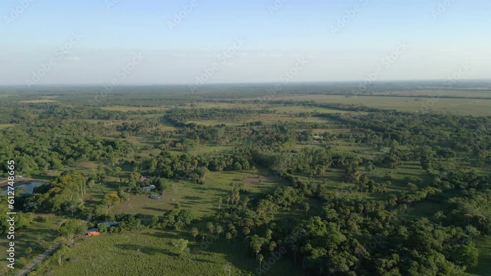 Aerial view of the jungle in Colombia Aerial view of the jungle in Colombia