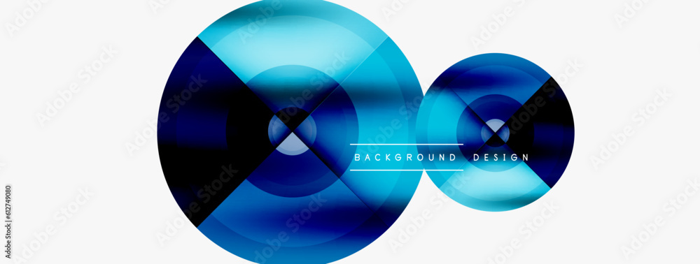Creative circle geometric abstract background Creative circle geometric abstract background