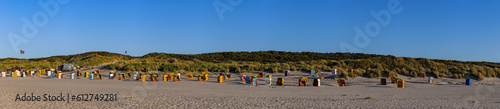 Beach on Juist, East Frisian Islands, Germany.