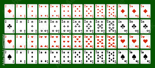 Playing cards for poker. Vector. Eps-10