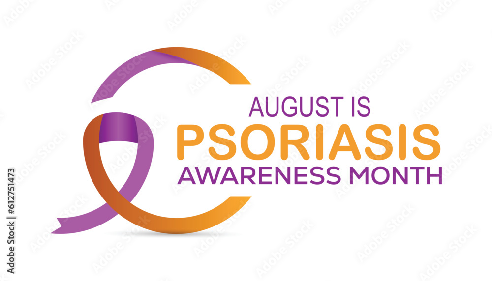 Psoriasis awareness month is observed every year in August.banner design template Vector illustration background design. Psoriasis awareness month is observed every year in August.banner design template Vector illustration background design.
