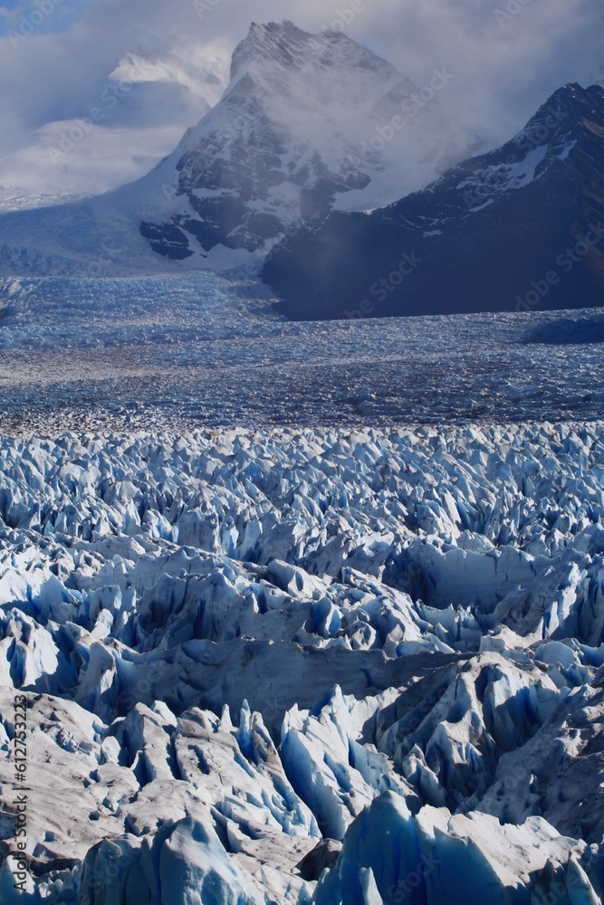 close look of the glaciar Perito Moreno in Calafate Patagonia Argentina close look of the glaciar Perito Moreno in Calafate Patagonia Argentina