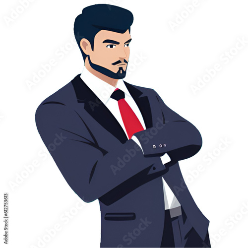 businessman - elegant man - stylized drawing - icon - ideal for website, email, presentation, advertisement, label, sticker, postcard, ticket, logo, slide, book, nameplate, print

