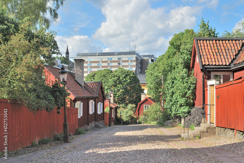 Cozy street in Stockholm