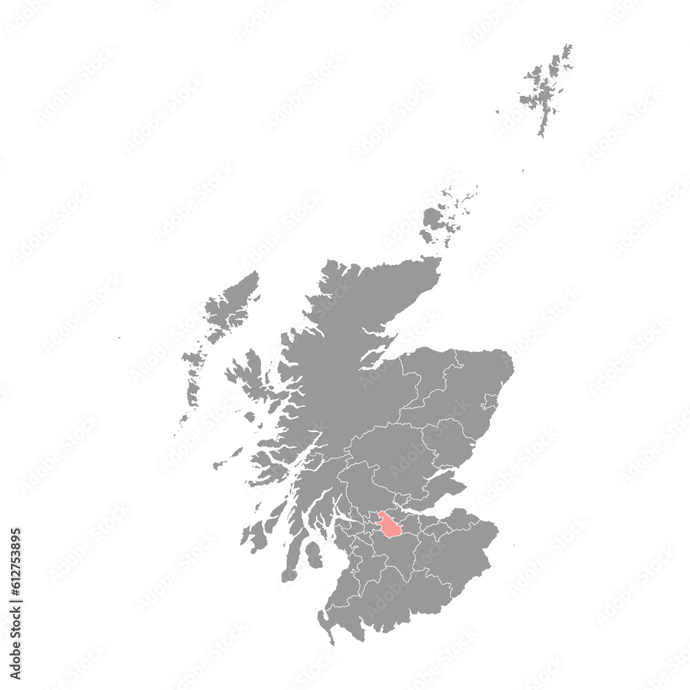 North Lanarkshire map, council area of Scotland. Vector illustration. North Lanarkshire map, council area of Scotland. Vector illustration.