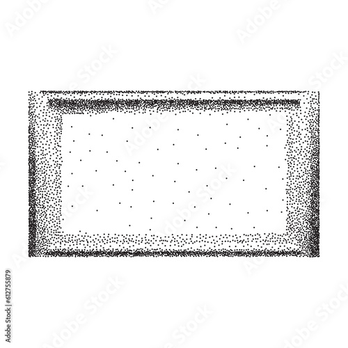 Gradient Dot Frame Texture Background, Noise Grainy Square Frames, Dotted Blank Picture Mockup