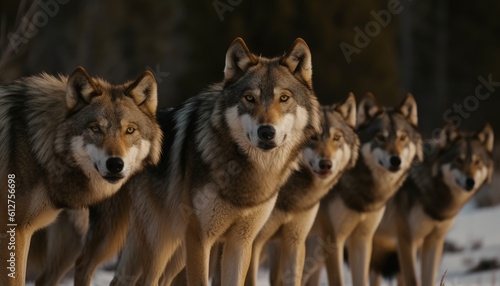 pack of wolves  Generative AI