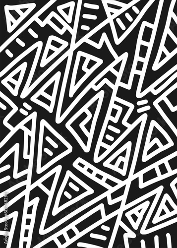 Abstract background with random doodle line pattern. Abstract doodle wallpaper