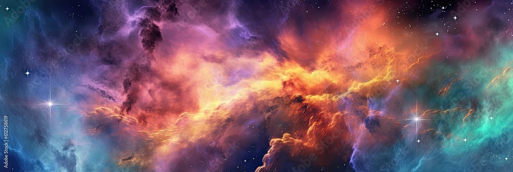 Nebula space background wallpaper