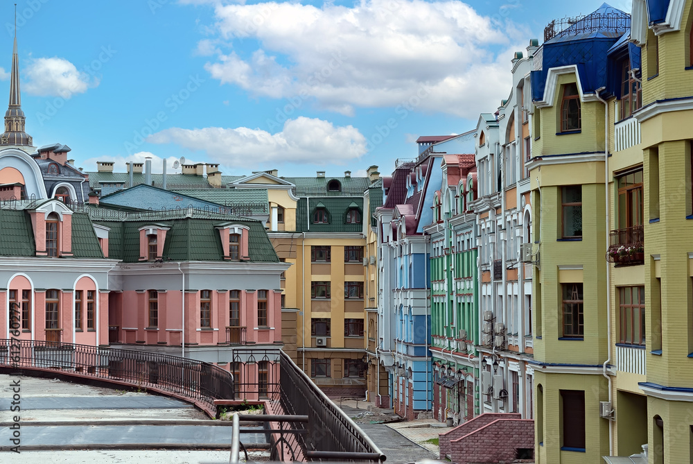 Cityscape of Kyiv city in Ukraine
