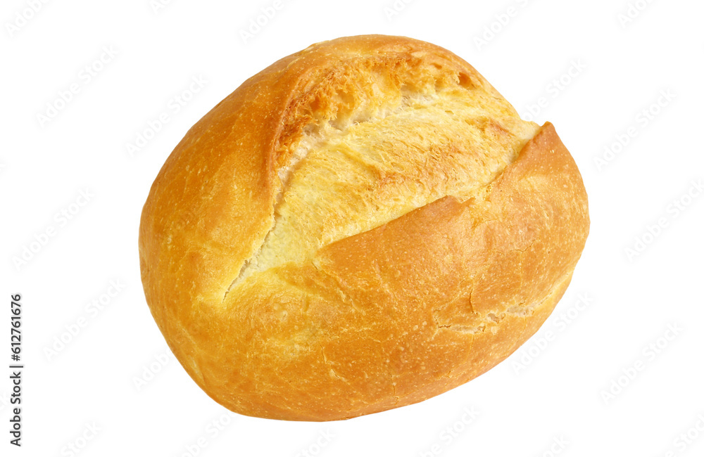 Classic Bread Roll on Transparent PNG Background