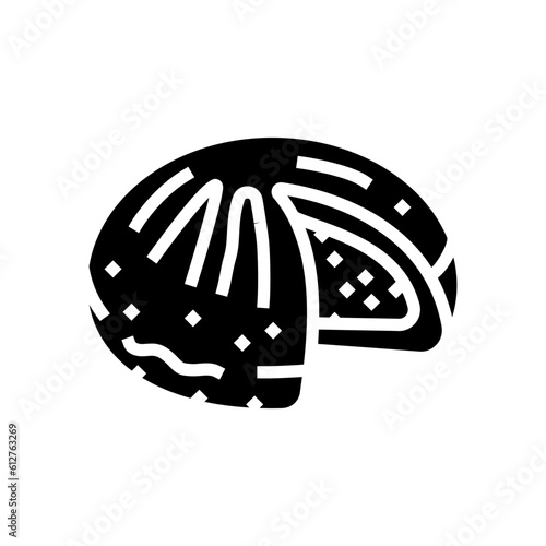 tomato bun food meal glyph icon vector. tomato bun food meal sign. isolated symbol illustration