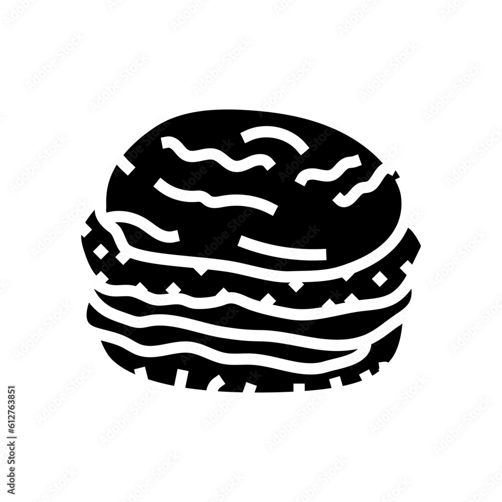 ham bun food meal glyph icon vector. ham bun food meal sign. isolated symbol illustration ham bun food meal glyph icon vector. ham bun food meal sign. isolated symbol illustration
