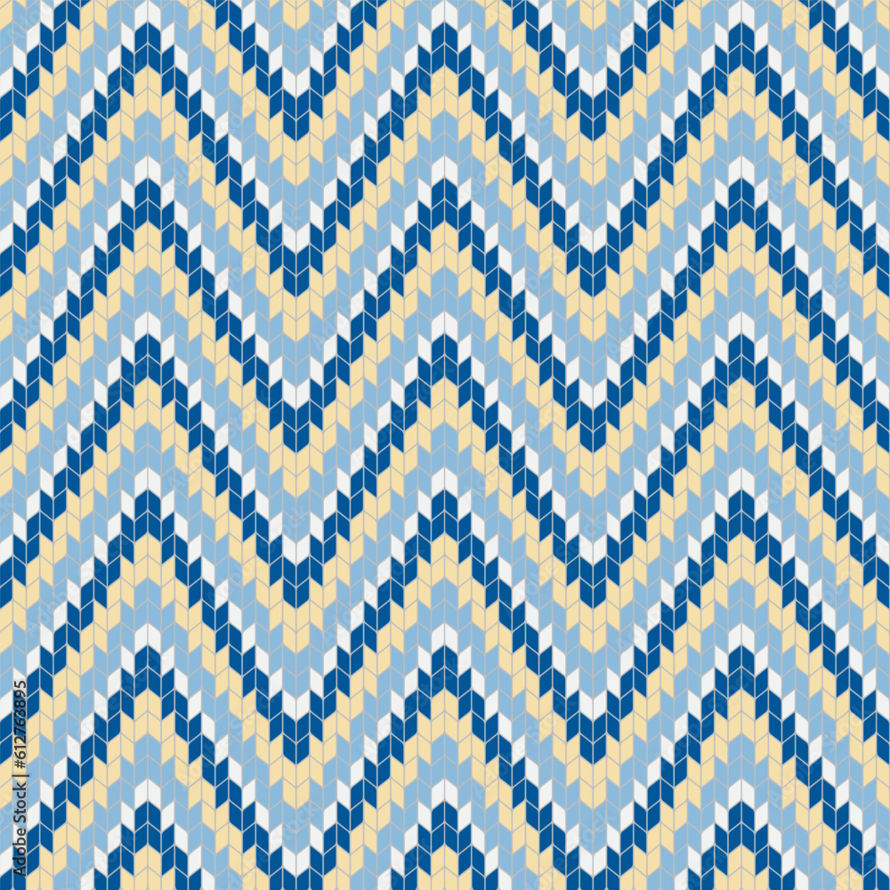 Seamless Knitted pattern design for decorating, wallpaper, wrapping paper, fabric, backdrop and etc.