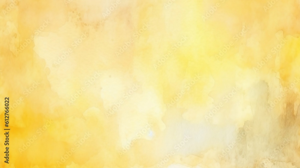 Light yellow watercolor background with room for text or image, generative AI