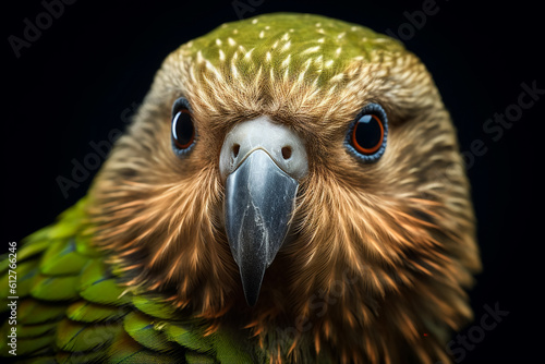 kakapo portrait (Strigops habroptilus)  photo
