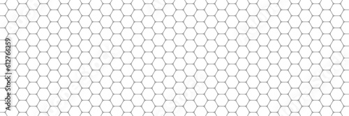 Hexagonal netting. Hexagon shape. Abstract background. Honeycomb seamless pattern. Vector illustration © smile3377