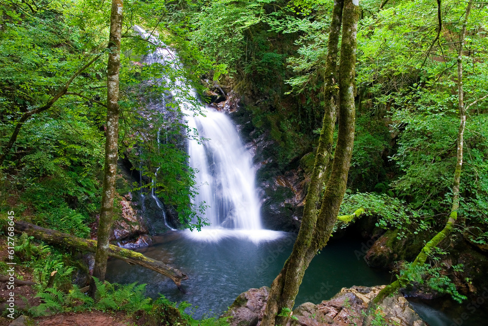 Xorroxin waterfall. Baztan Valley. Navarre. Spain Xorroxin waterfall. Baztan Valley. Navarre. Spain