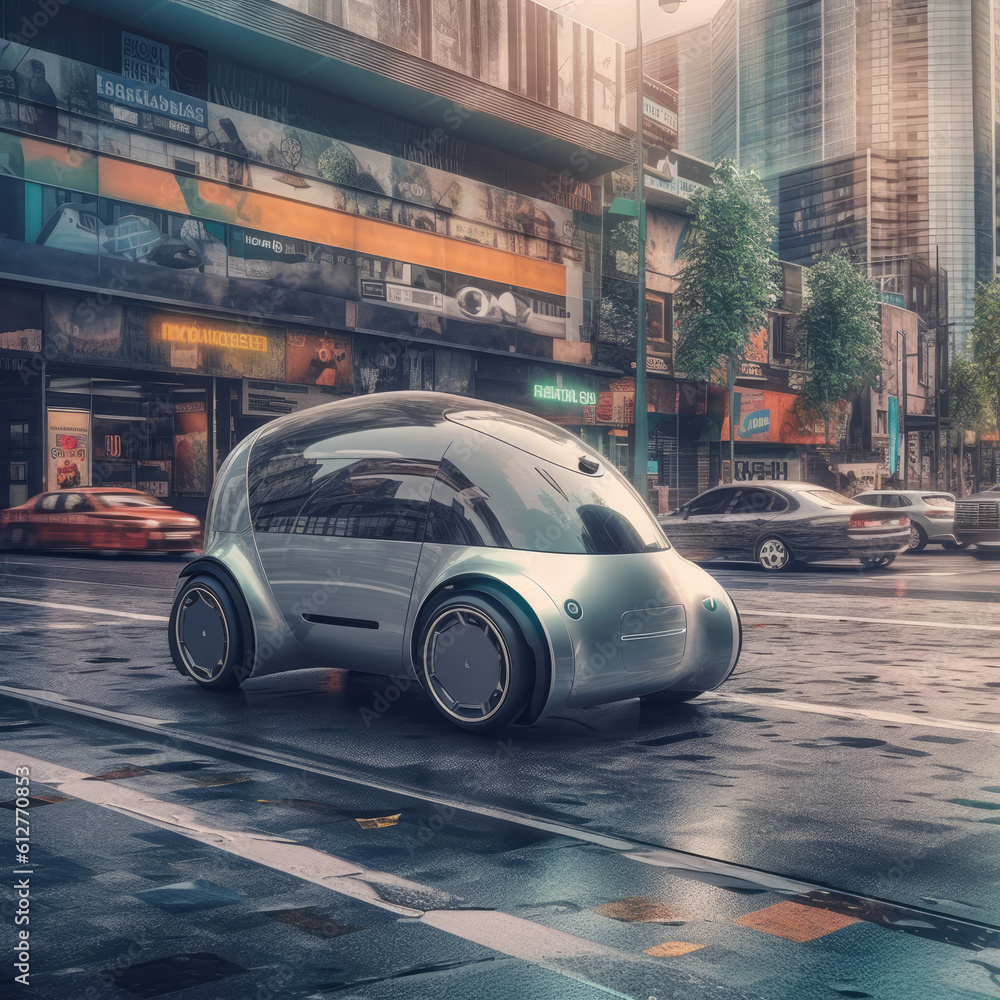 A modern smart car Generative AI