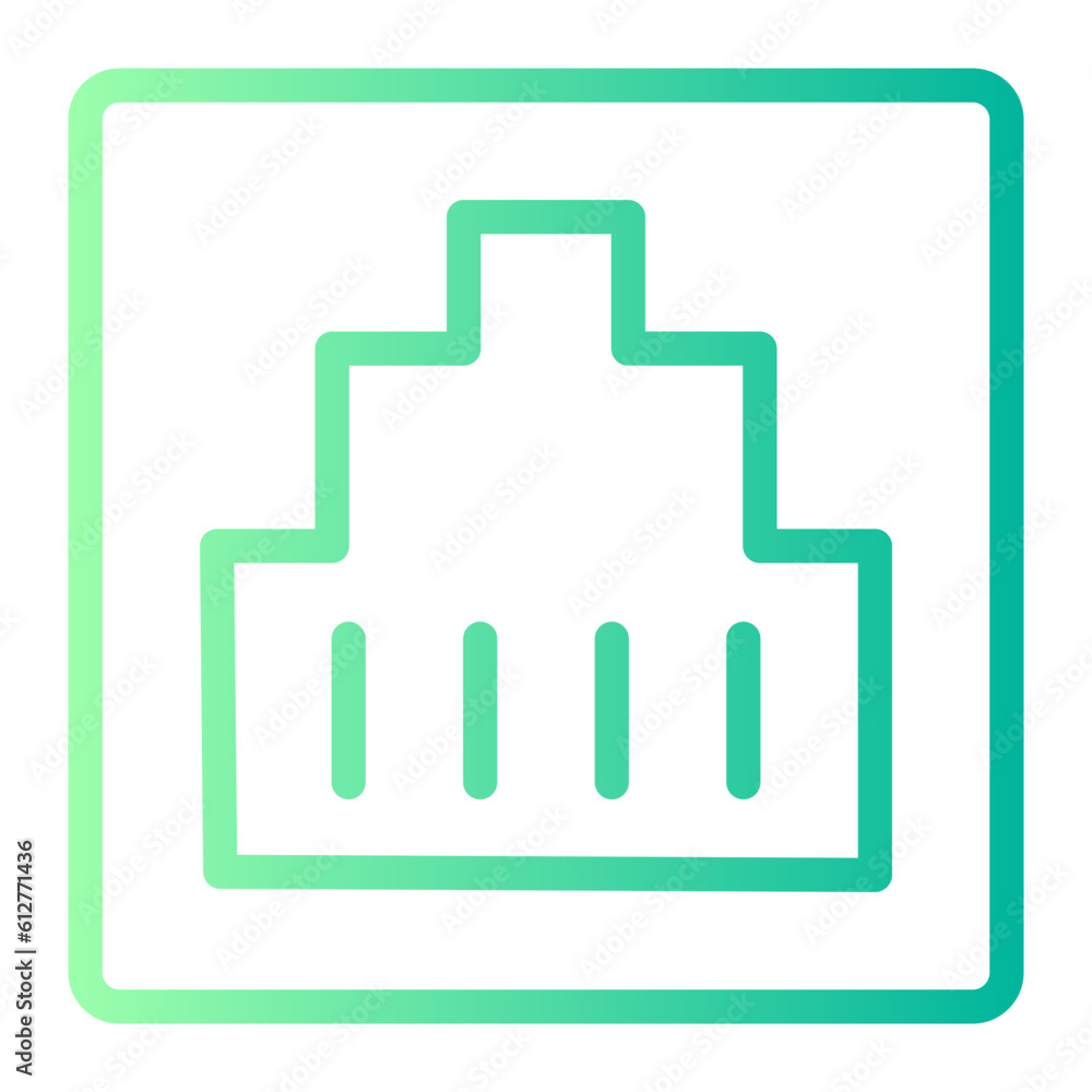 ethernet gradient icon ethernet gradient icon