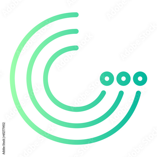 radar sweep gradient icon