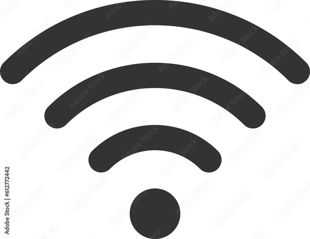 Free wi fi icon. Connection zone wifi vector symbol. Radio waves signal. Free wi fi icon. Connection zone wifi vector symbol. Radio waves signal.