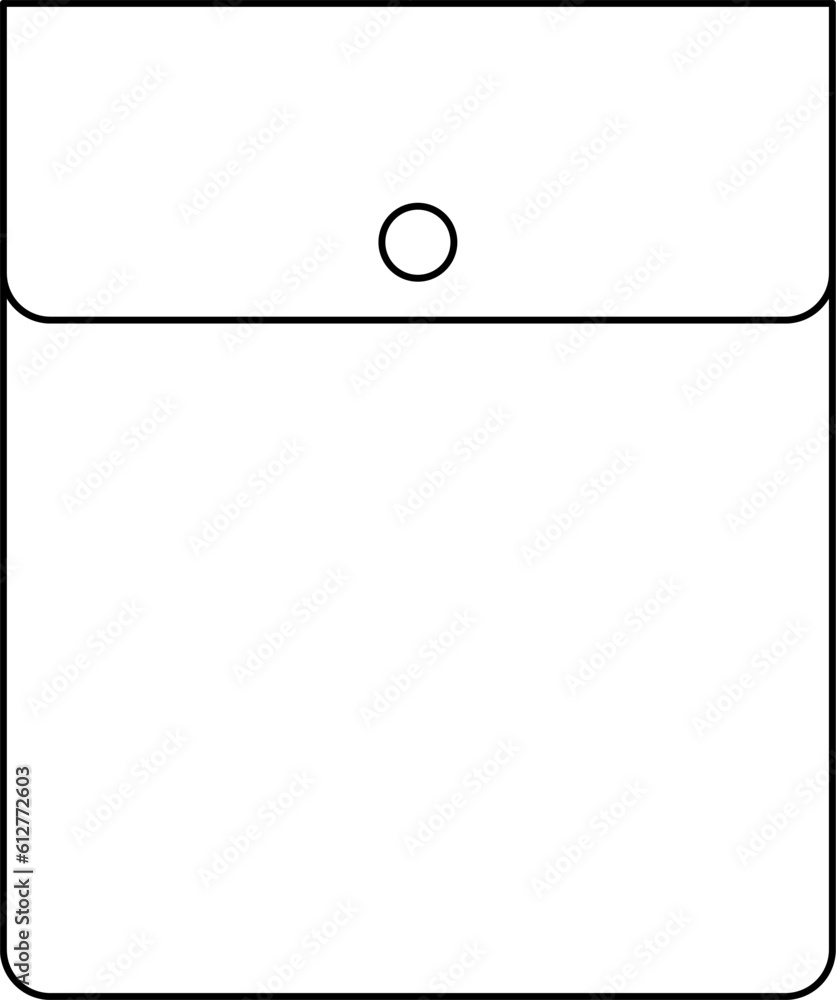 Patch pocket icon for clothing. Isolated line vector illustration. Patch pocket icon for clothing. Isolated line vector illustration.