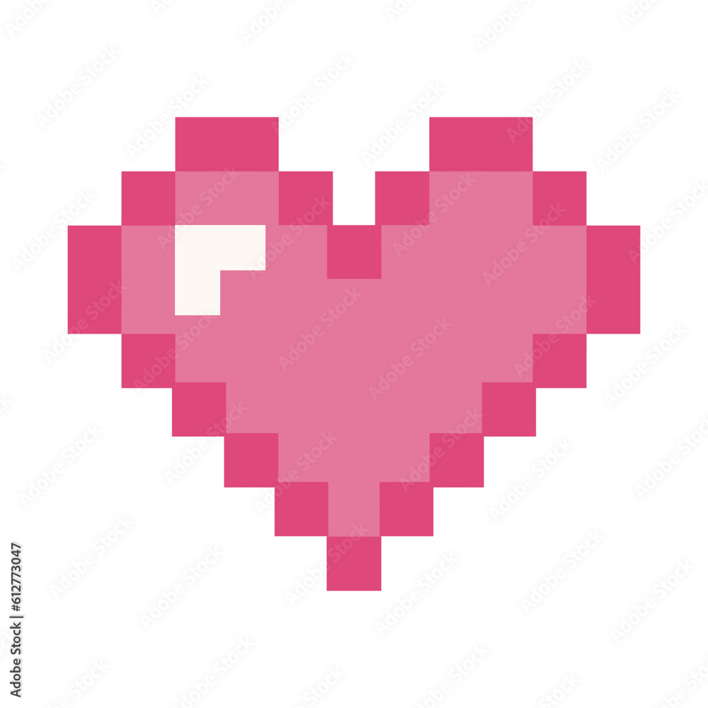 Obraz premium Pixel heart 3