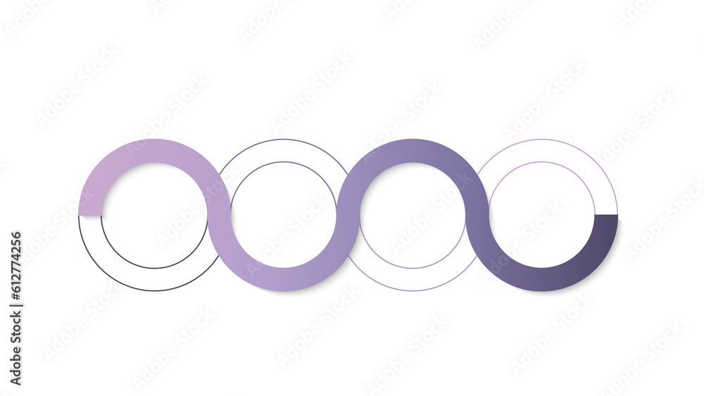 Infographic process design 4 options or steps.