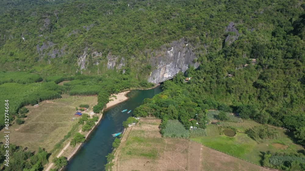 Aerial Phong Nha Ke Bang cave area, Quang Binh, Vietnam Aerial Phong Nha Ke Bang cave area, Quang Binh, Vietnam