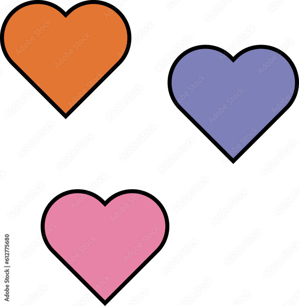 Heart shape PNG file no background
