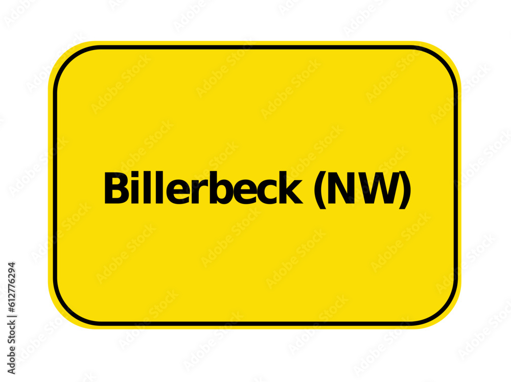 Ortseingangsschild - Billerbeck NW Ortseingangsschild - Billerbeck NW