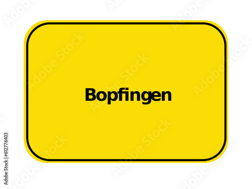 Ortseingangsschild - Bopfingen