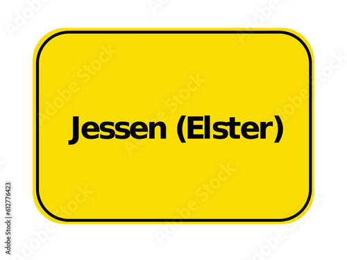 Ortseingangsschild - Jessen Elster 
