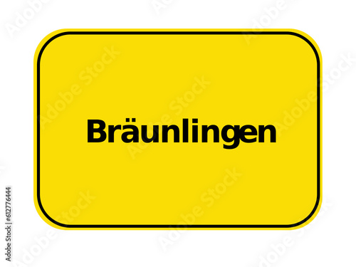 Ortseingangsschild - Bräunlingen