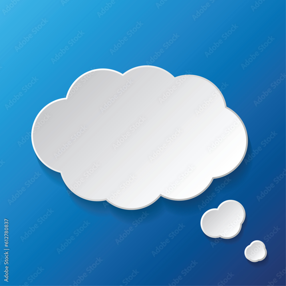 Cloud speech bubble. Vector illustration Cloud speech bubble. Vector illustration