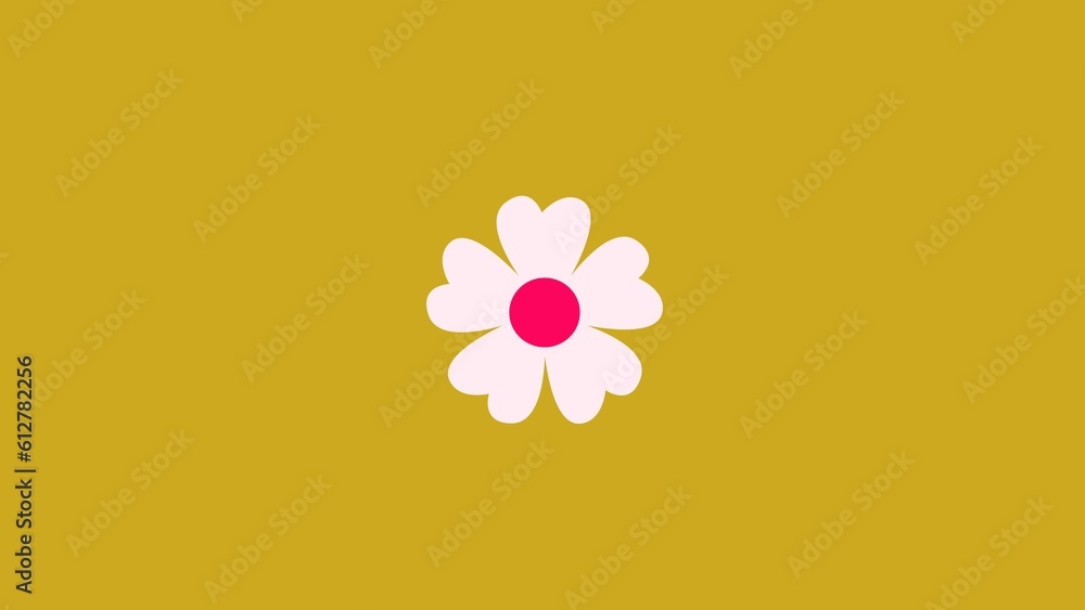 Obraz premium Flower vector cute and simple