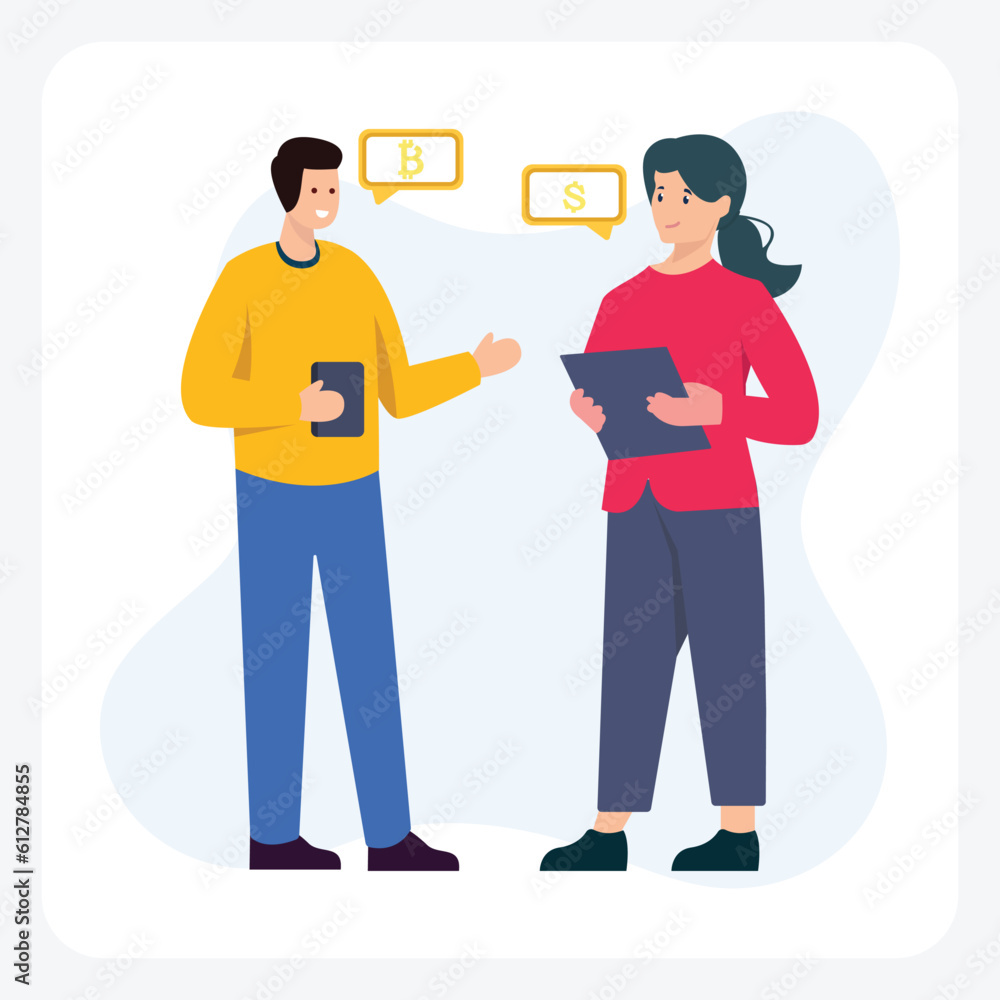 Bitcoin chat fully editable vector illustration
Bitcoin chat fully editable vector illustration