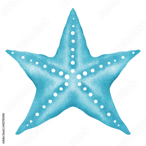 Obraz na płótnie Starfish watercolor