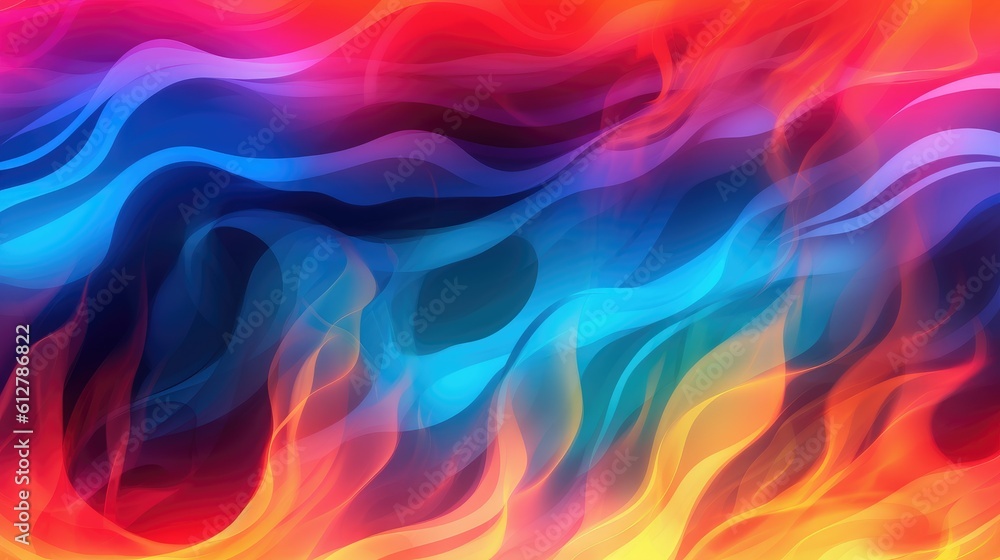 abstract colorful background with flames