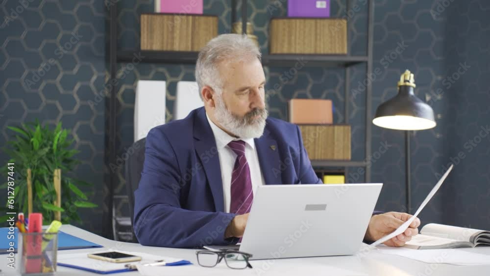Portrait of thoughtful businessman. Portrait of thoughtful businessman.