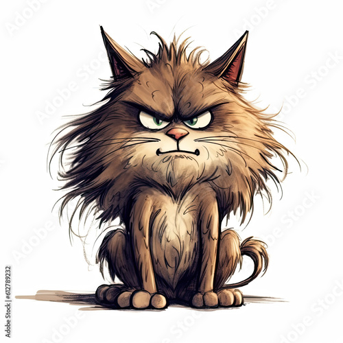 Scruffy Cartoon Cat