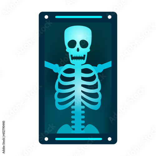 Human body X ray picture vector image, Realistic x ray shots Images use grid gradients and layer blending effect vector illustration